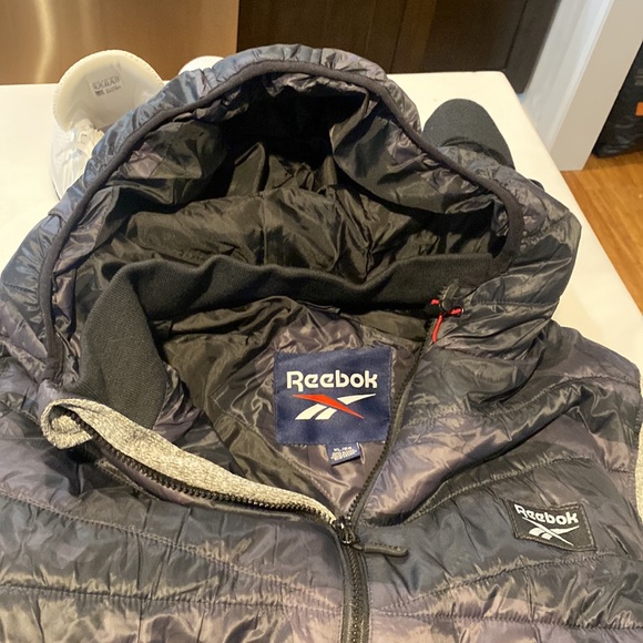 Reebok Heather Camo Hooded Puffer Jacket - Picture 3 of 4